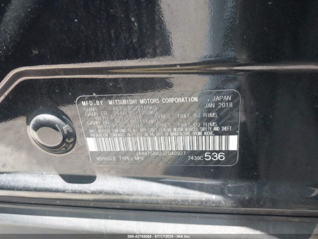 2018 MITSUBISHI ECLIPSE CROSS JA4AT5AA2JZ040927 Photo 8