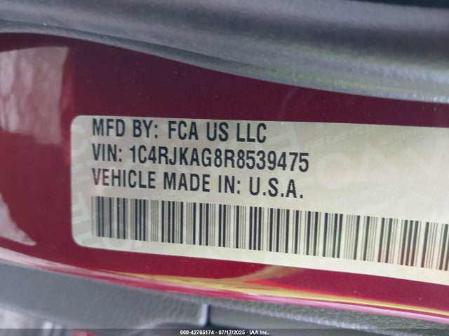 1C4RJKAG8R8539475 Jeep GRAND CHEROKEE L