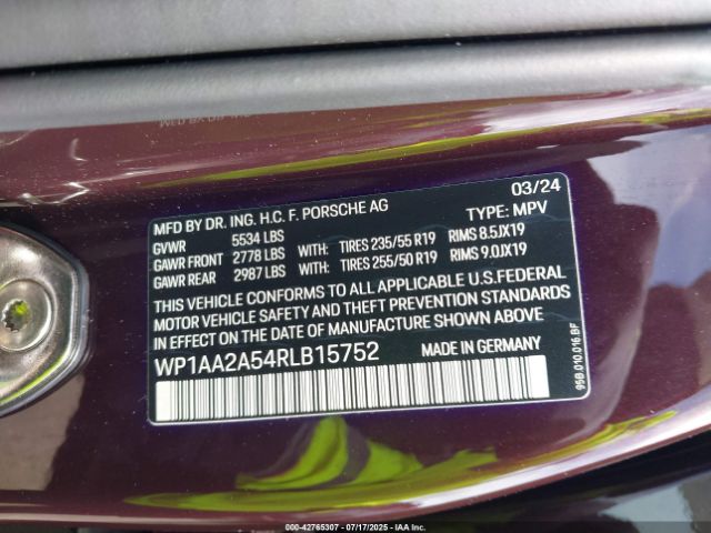 2024 PORSCHE MACAN WP1AA2A54RLB15752 Photo 8