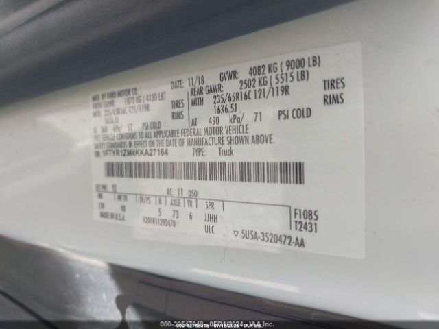2019 FORD TRANSIT-250 1FTYR1ZM4KKA27164 Photo 8