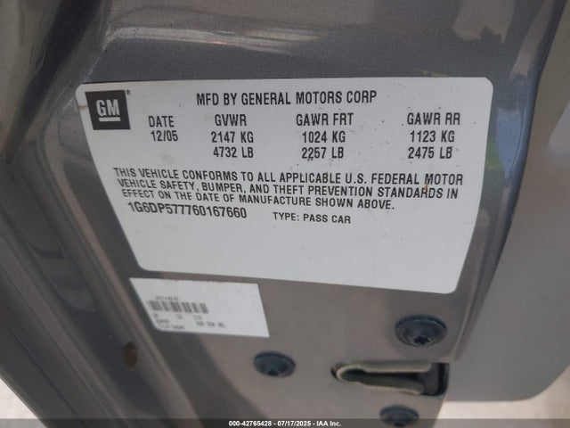 2006 CADILLAC CTS 1G6DP577760167660 Photo 8