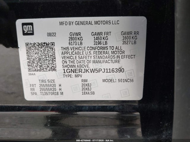 Chevrolet lfy 2023 1GNERJKW5PJ116390 Image 9