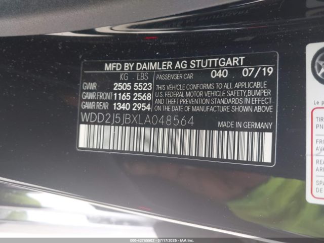 2020 MERCEDES-BENZ CLS 450 WDD2J5JBXLA048564 Photo 8