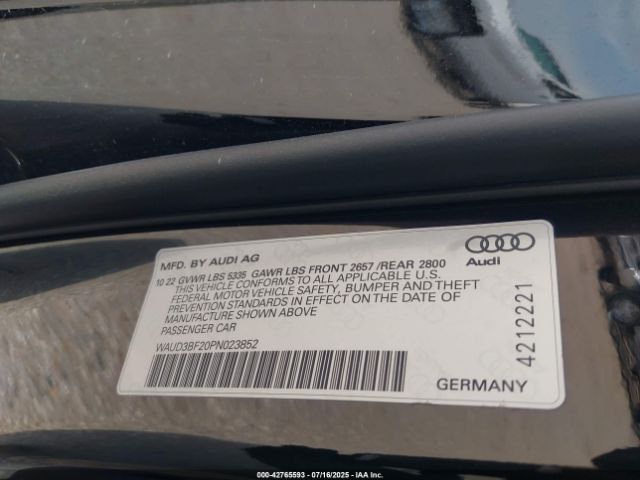 2023 AUDI A6 WAUD3BF20PN023852 Photo 8