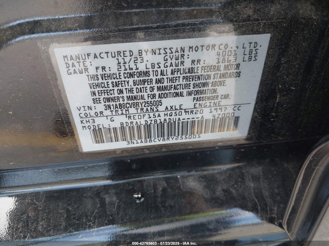 3N1AB8CV8RY255005 Nissan 2024