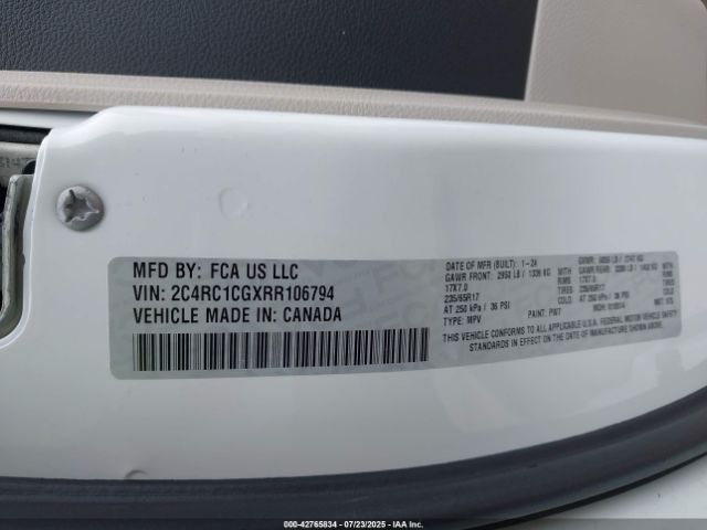 2024 CHRYSLER VOYAGER 2C4RC1CGXRR106794 Photo 8