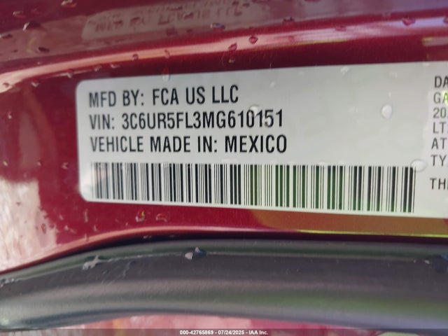 RAM 2500 2021 3C6UR5FL3MG610151 Image 9