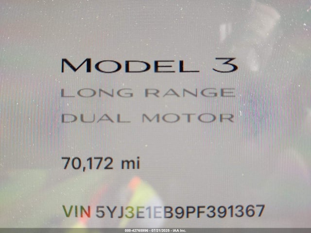 2023 TESLA MODEL 3 5YJ3E1EB9PF391367 Photo 6