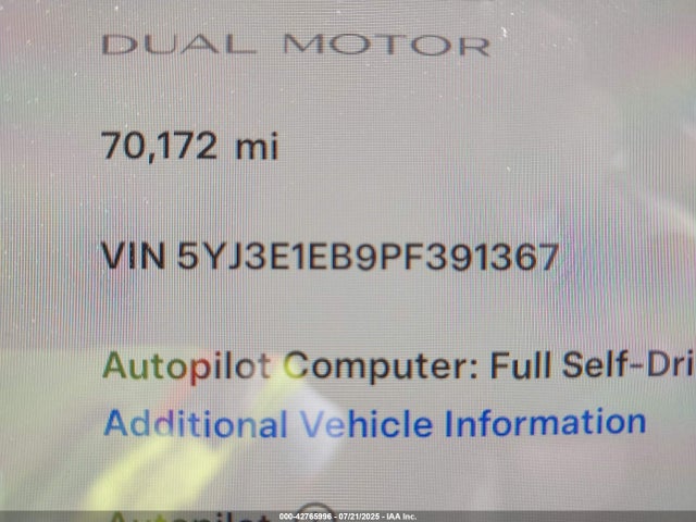 2023 TESLA MODEL 3 5YJ3E1EB9PF391367 Photo 8