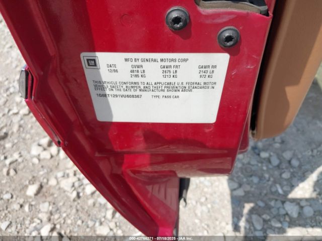 1997 CADILLAC ELDORADO 1G6ET1291VU608367 Photo 8