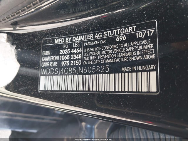 Mercedes-Benz CLA-Class 2018 WDDSJ4GB5JN605825 Image 9