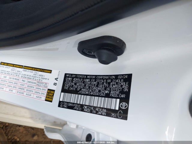 Toyota 2zr-fxe 2024 JTDBCMFE4R3047263 Image 9
