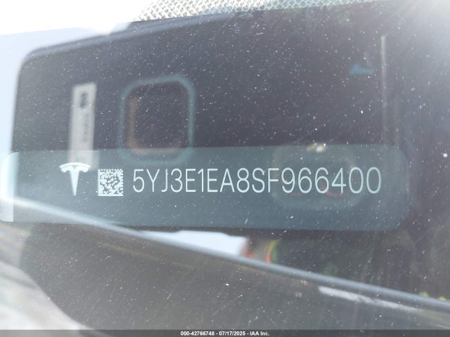 2025 TESLA MODEL 3 5YJ3E1EA8SF966400 Photo 8