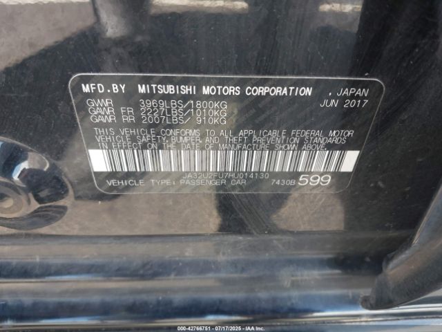 2017 MITSUBISHI LANCER JA32U2FU7HU014130 Photo 8