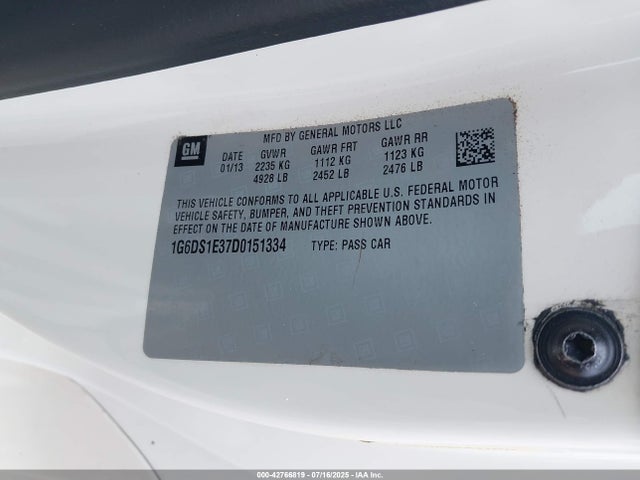 2013 CADILLAC CTS 1G6DS1E37D0151334 Photo 8