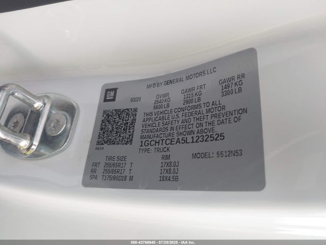 Chevrolet lcv - spark ignited direct injection, variable valve timing, dcvcp, e85 max, e0-e100, alum 2020 1GCHTCEA5L1232525 Image 9