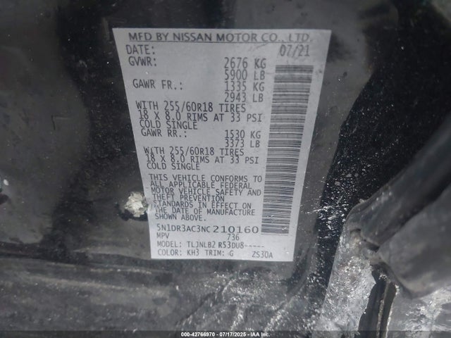 Nissan 2022 2022 5N1DR3AC3NC210160 Image 9