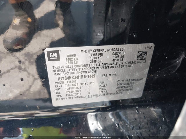 2017 CADILLAC ESCALADE ESV 1GYS4KKJ4HR161449 Photo 8