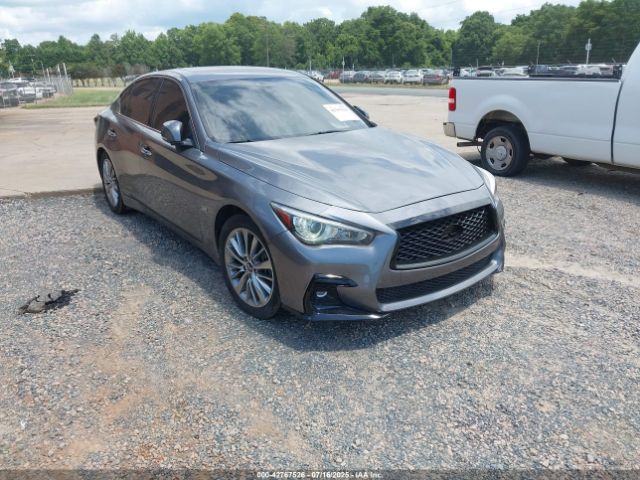 2019 Infiniti Q50 3.0t Luxe მანქანა იყიდება აუქციონზე, vin: JN1EV7APXKM519048, აუქციონის ნომერი: 42767526