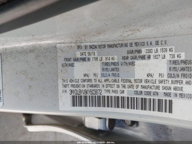 2019 TOYOTA YARIS 3MYDLBYV8KY503872 Photo 8
