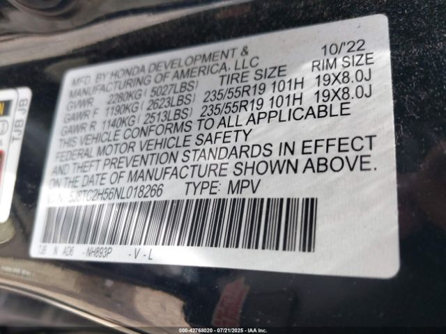 2022 ACURA RDX 5J8TC2H56NL018266 Photo 8