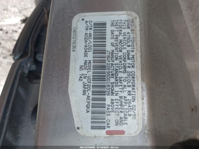 1995 LEXUS LS JT8UF22E9S0018339 Photo 8