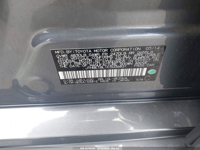 JTHBE1BL1E5036831 Lexus 2gr-fse