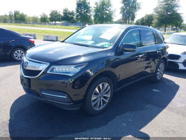 2014 ACURA MDX 5FRYD4H41EB001669 Photo 1