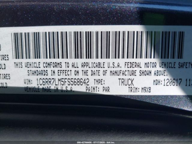 2015 RAM 1500 1C6RR7LM5FS568642 Photo 8