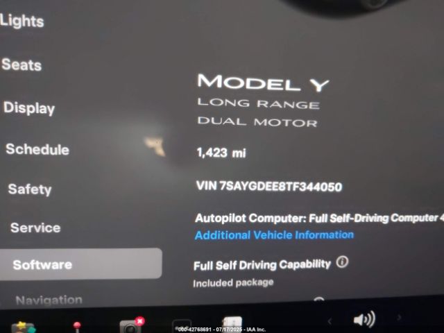 2026 TESLA MODEL Y 7SAYGDEE8TF344050 Photo 6