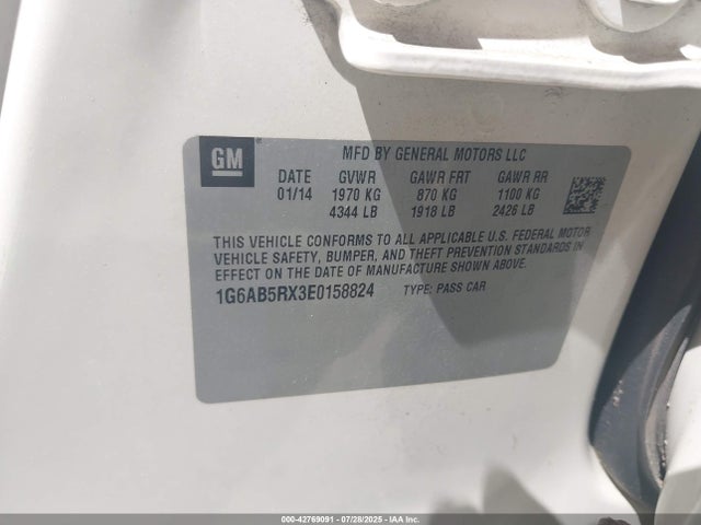 2014 CADILLAC ATS 1G6AB5RX3E0158824 Photo 8