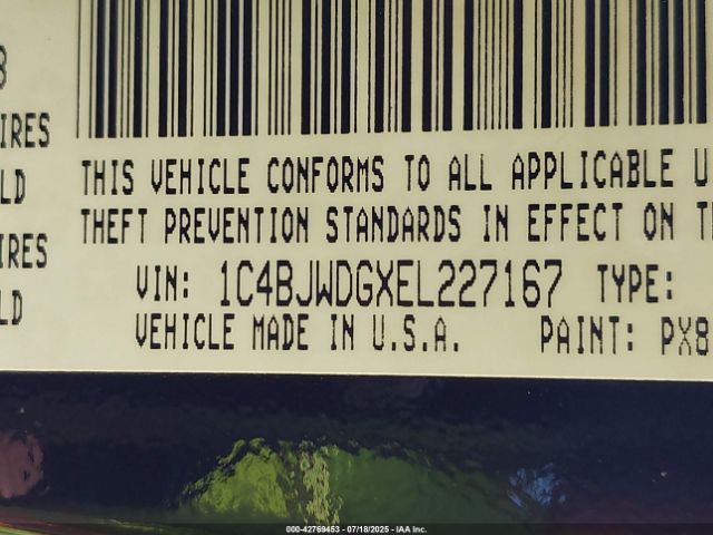 2014 JEEP WRANGLER UNLIMITED 1C4BJWDGXEL227167 Photo 8