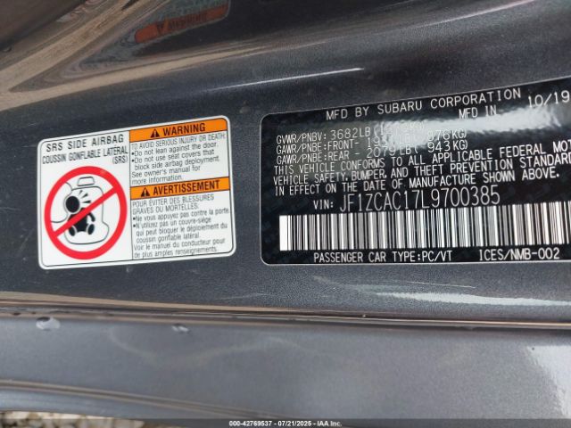 2020 SUBARU BRZ JF1ZCAC17L9700385 Photo 8