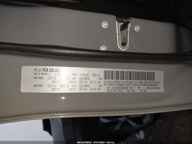 1C4PJMDX3LD566189 Jeep 2020