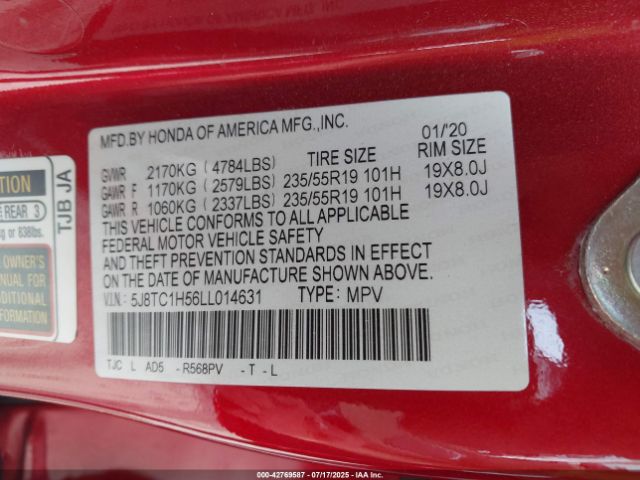 2020 ACURA RDX 5J8TC1H56LL014631 Photo 8