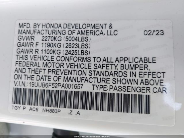 2023 ACURA TLX 19UUB6F52PA001657 Photo 8