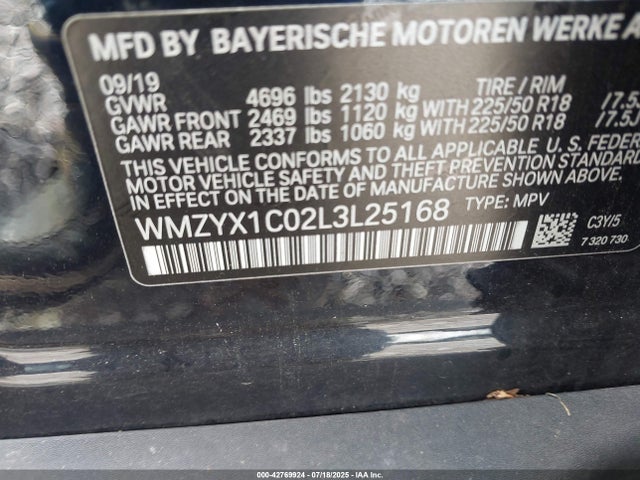 2020 MINI COUNTRYMAN WMZYX1C02L3L25168 Photo 8