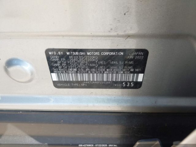 2023 MITSUBISHI ECLIPSE CROSS JA4ATUAA6PZ002667 Photo 8