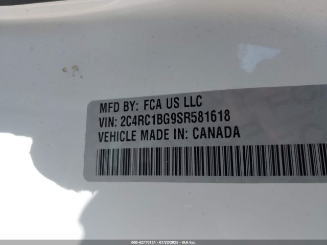 2025 CHRYSLER PACIFICA 2C4RC1BG9SR581618 Photo 8