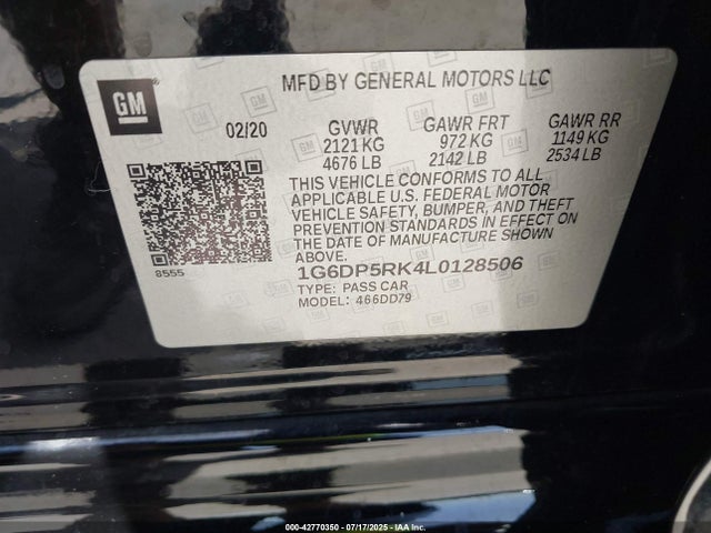2020 CADILLAC CT5 1G6DP5RK4L0128506 Photo 8