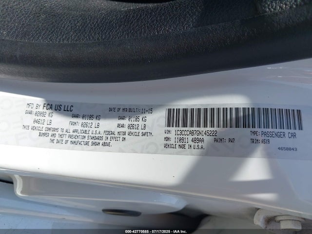 Chrysler 2016 2016 1C3CCCAB7GN145222 Image 9