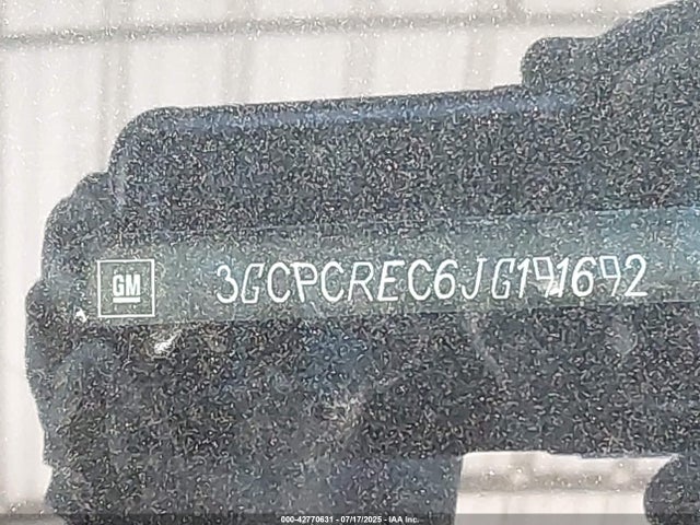 3GCPCREC6JG191692 Chevrolet l83 - sidi: spark ignited direct injection, vvt: variable valve timing, afm, e85 max, alum
