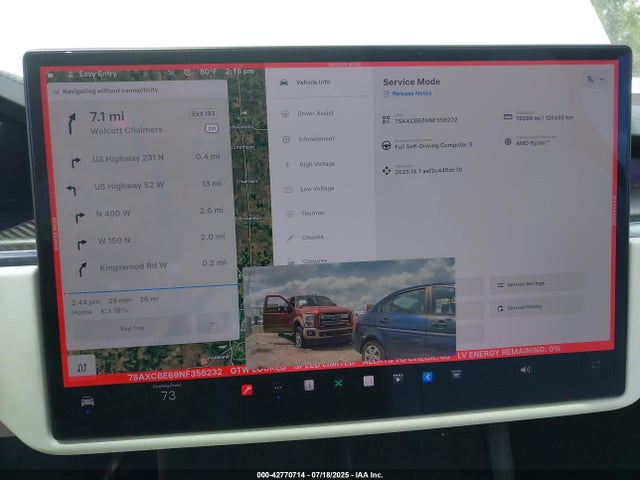 Продажа на аукционе авто 2022 Tesla Model X Plaid Tri Motor All-wheel Drive, vin: 7SAXCBE69NF356232, номер лота: 42770714