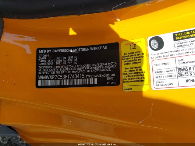 2015 MINI HARDTOP WMWXP7C53FT740415 Photo 8