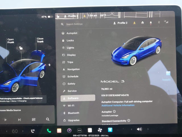 2022 TESLA MODEL 3 5YJ3E1EA6NF145476 Photo 6