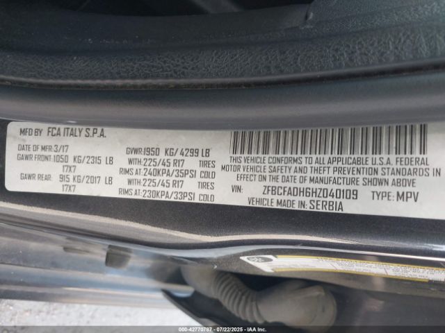 2017 FIAT 500L ZFBCFADH6HZ040109 Photo 8