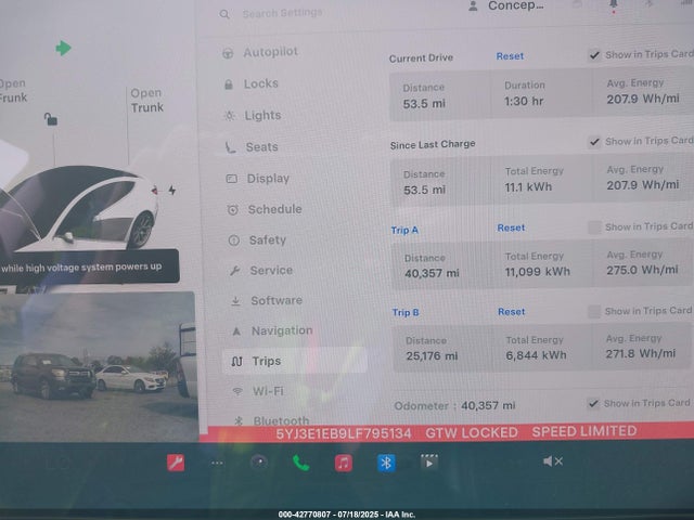 Tesla MODEL 3 2020 5YJ3E1EB9LF795134 Image 7