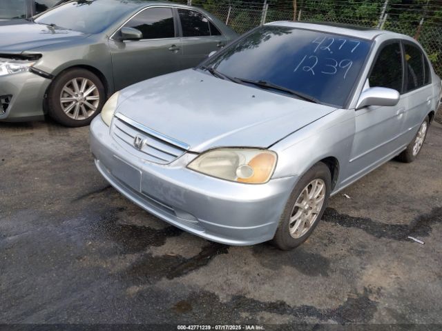2001 HONDA CIVIC 2HGES26791H537948 Photo 5