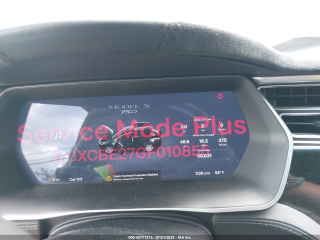 2016 TESLA MODEL X 5YJXCBE27GF010855 Photo 6