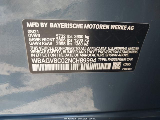 2022 BMW M850I GTAN COUPE WBAGV8C02NCH89994 Photo 8